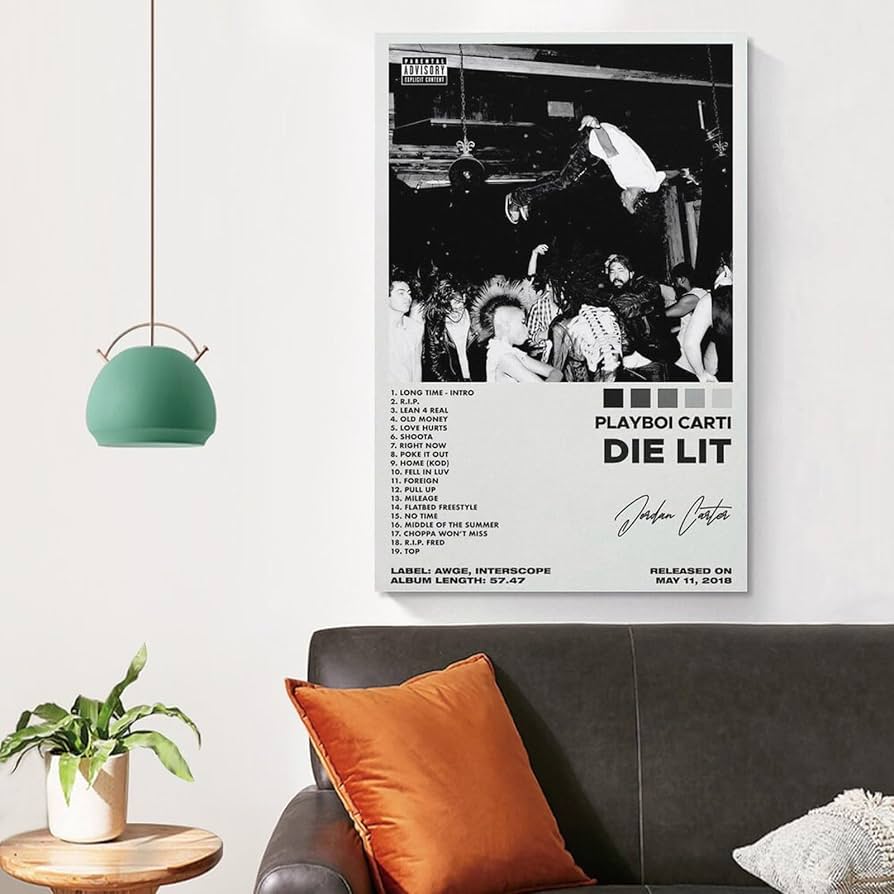 【額縁付き】 Playboi Carti / Die Lit A2ポスター PLAYBOI CARTI Album Poster | Die Lit – ChordPrints